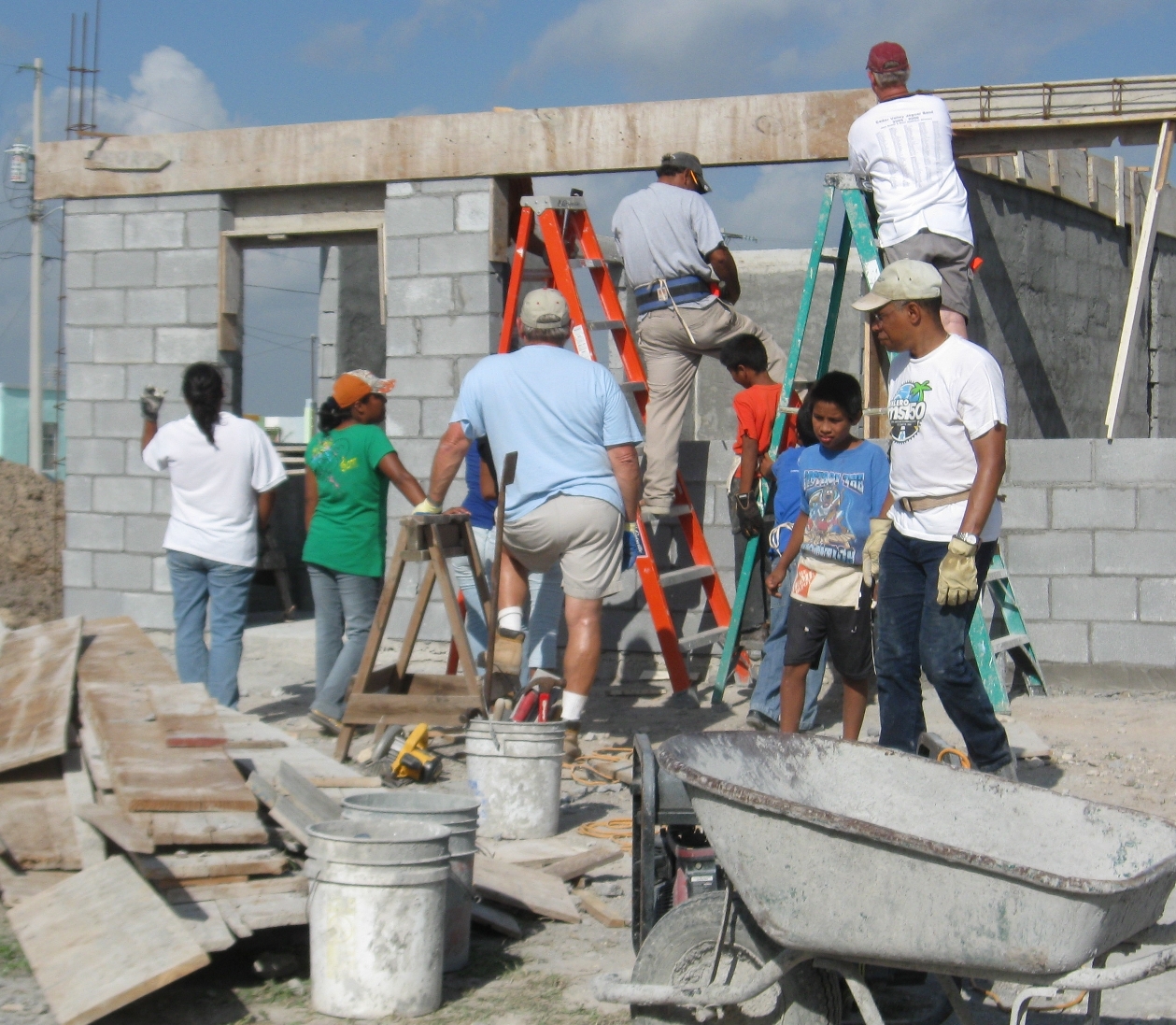 Hope Presbyterian Church at work.